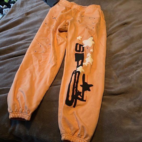 Spider peach pants